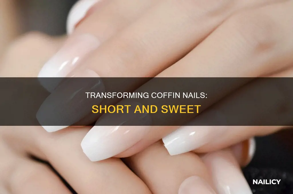 how to make coffin nails short