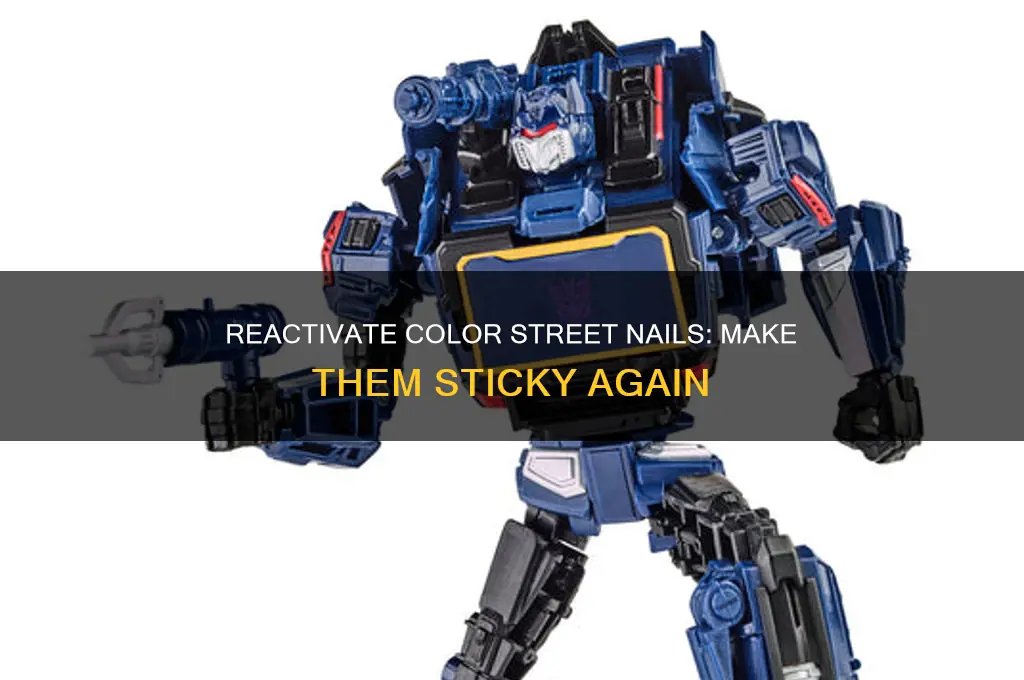 how to make color street nails sticky again