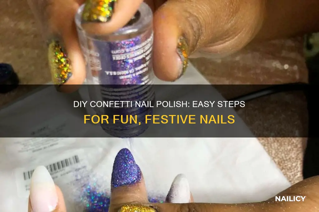 how to make confetti nail polish