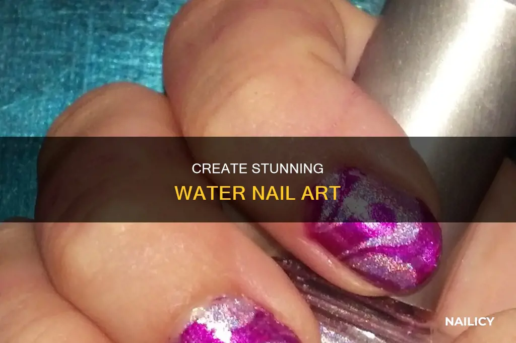 how to make cool nail art with water