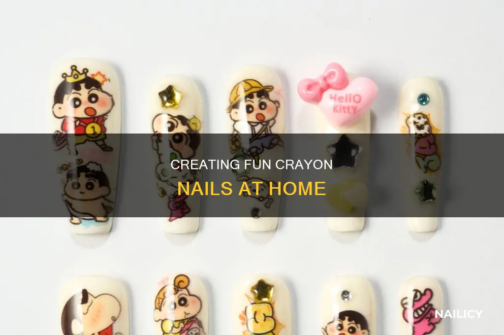 how to make crayon nails