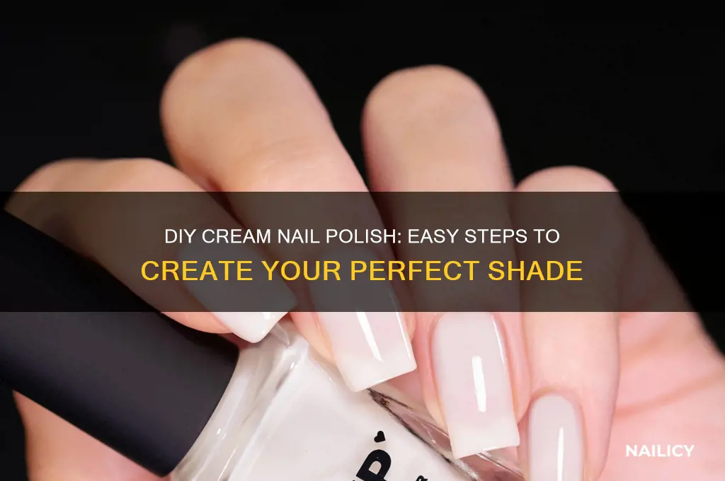 how to make cream colored nail polish