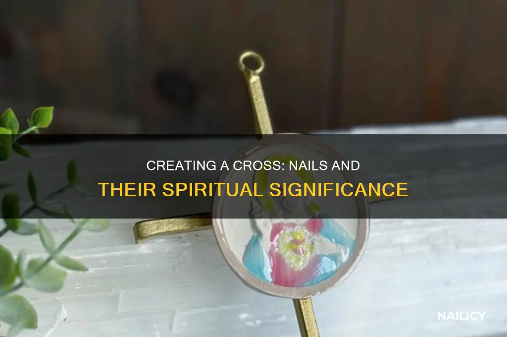 how to make cross from nails