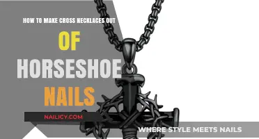 Creating Cross Necklaces: Horseshoe Nails Revamped