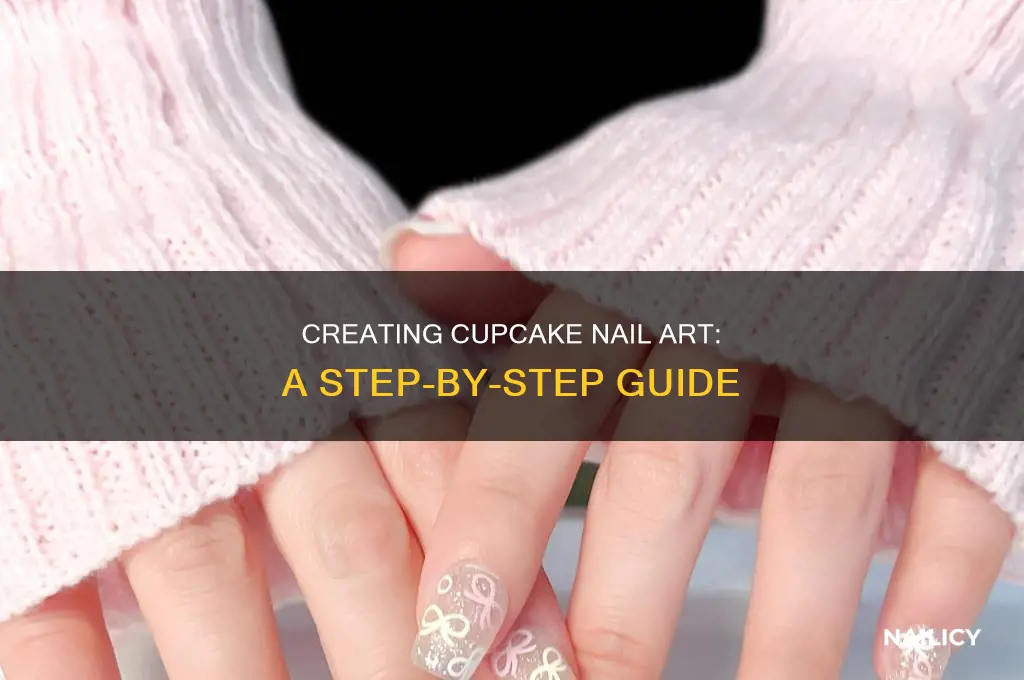 how to make cupcake nail art