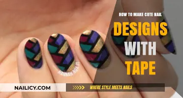 Creative Tape Nail Art: Easy, Cute Designs