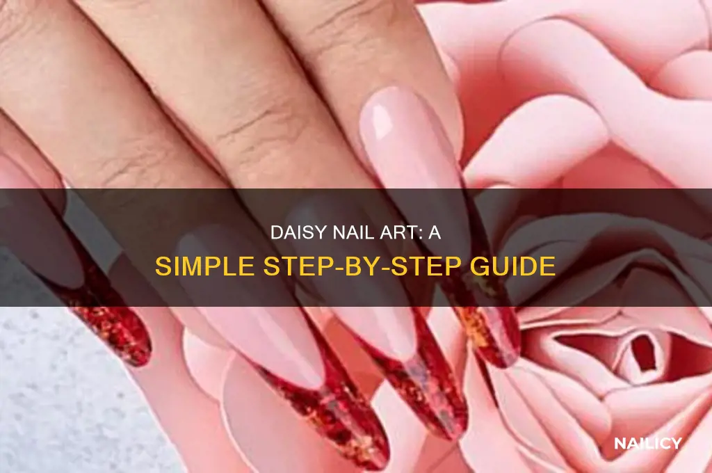how to make daisy nail art