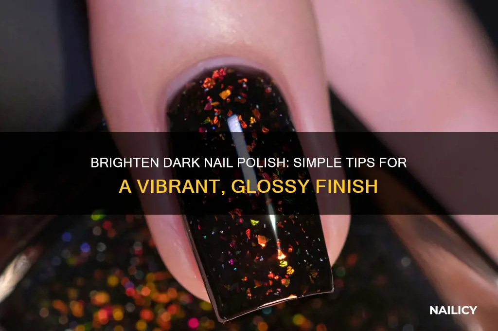 how to make dark nail polish brighter