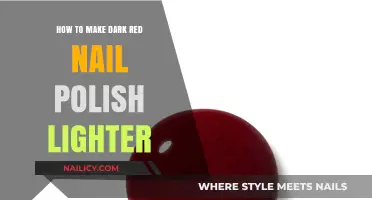 Lighten Your Dark Red Nail Polish: Simple Tips and Tricks