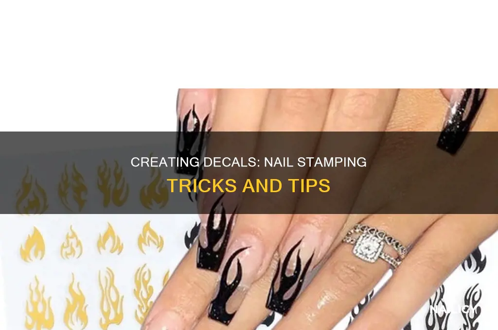 how to make decals from nail stamps