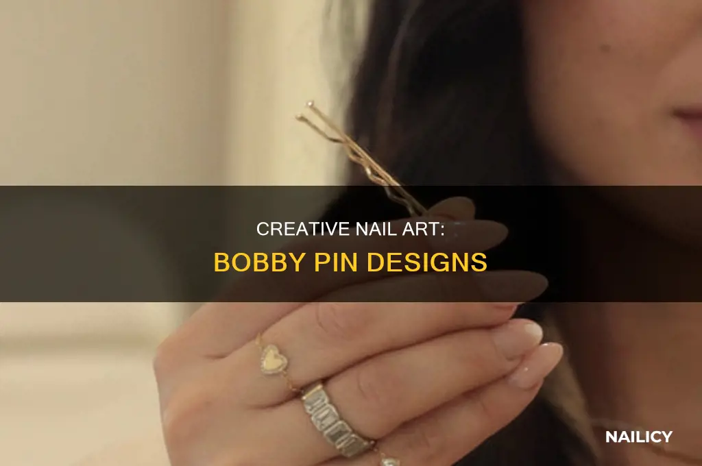 how to make designs on nails with a bobby pin
