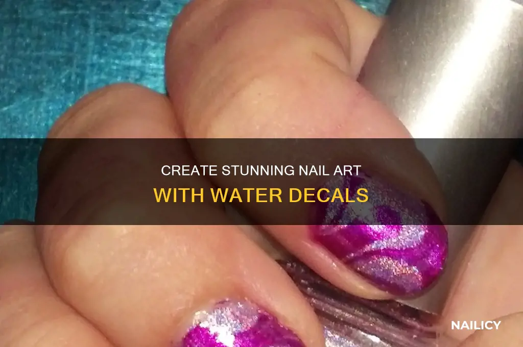 how to make designs on your nails with water