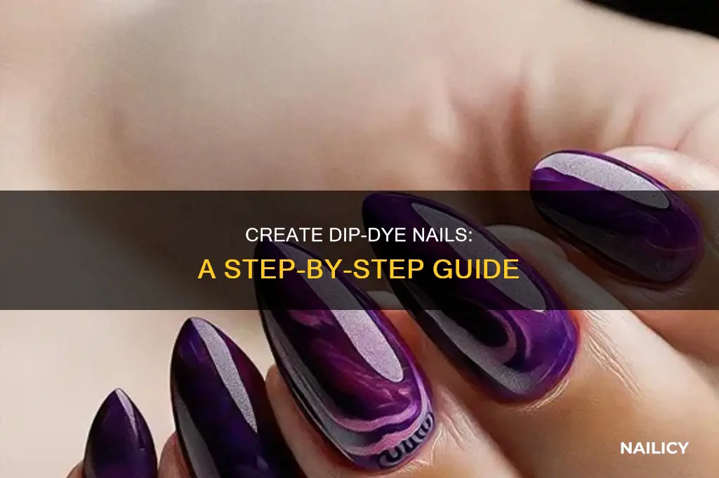 how to make dip dye nails
