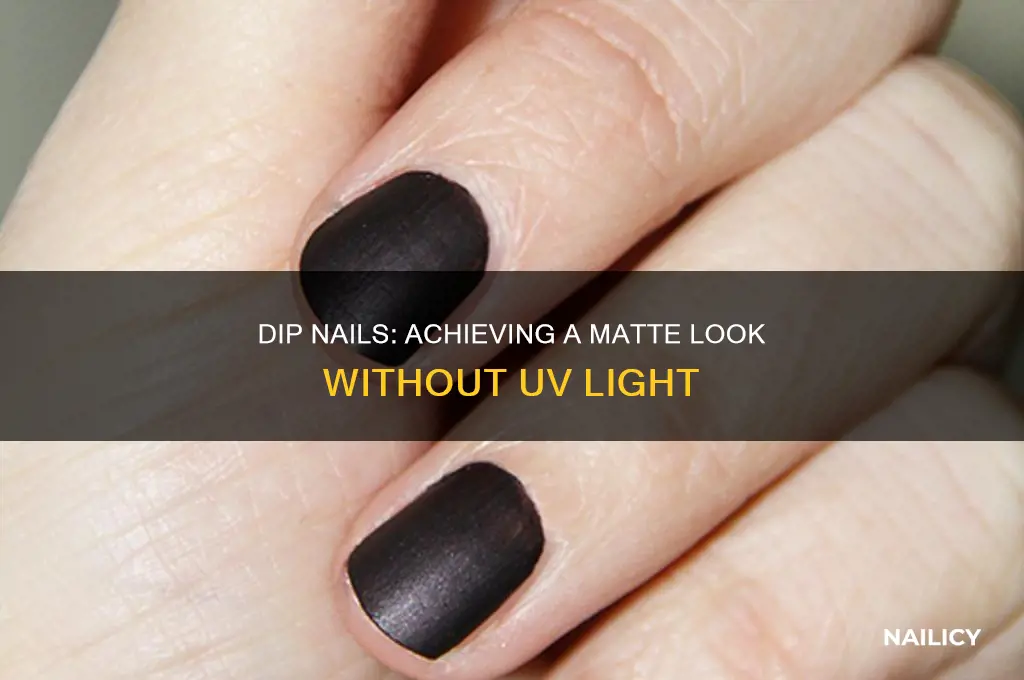 how to make dip nails matte without uv light