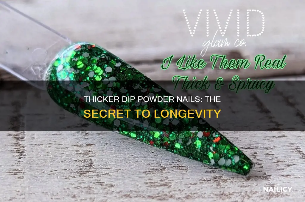 how to make dippin powder on nails thicker