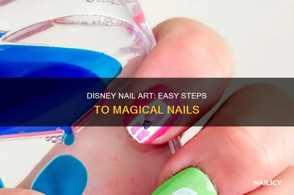 how to make disney nail art