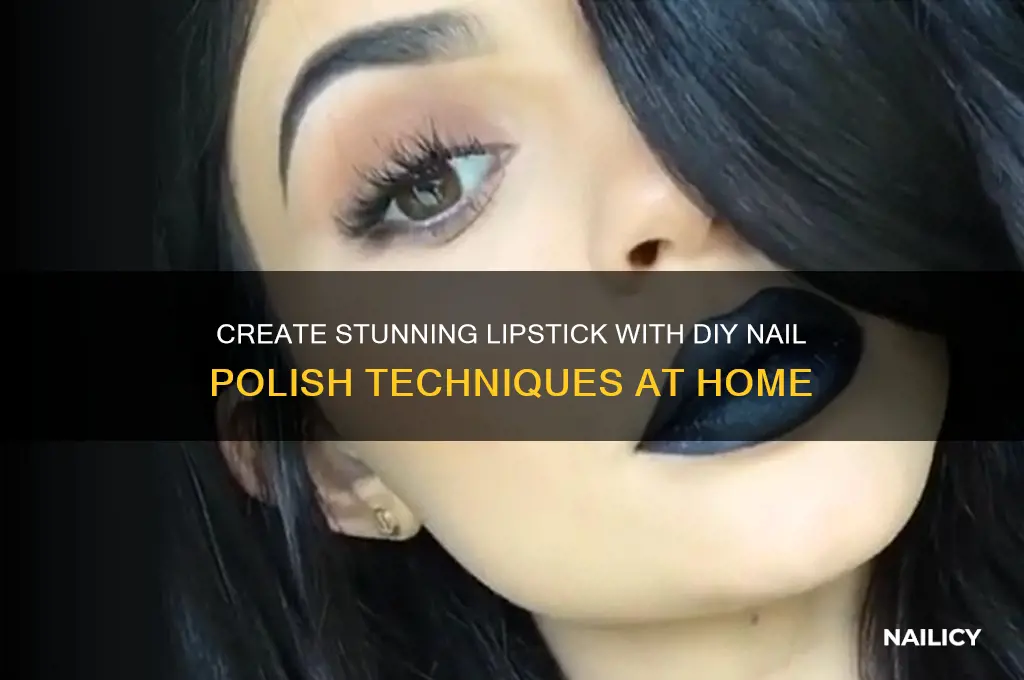 how to make diy nail polish lipstick