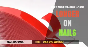 Make Double-Sided Tape Stick Longer on Nails