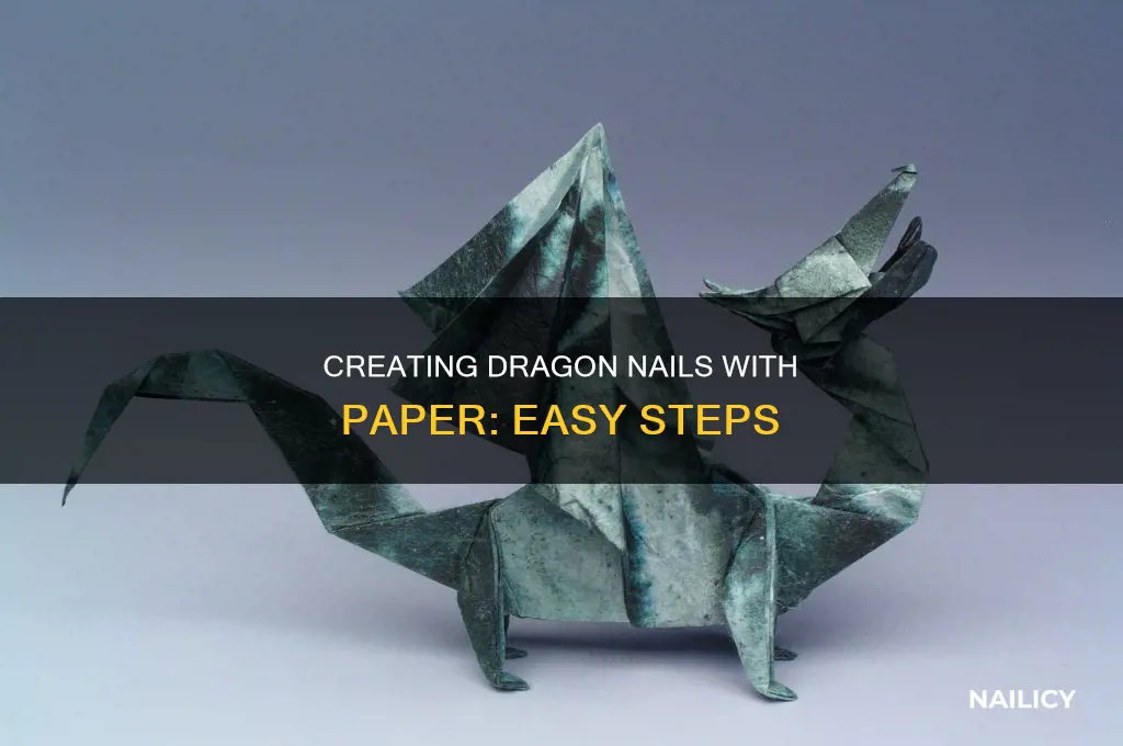 how to make dragon nail with paper