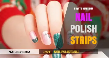 DIY Nail Art: Crafting Dry Nail Polish Strips at Home