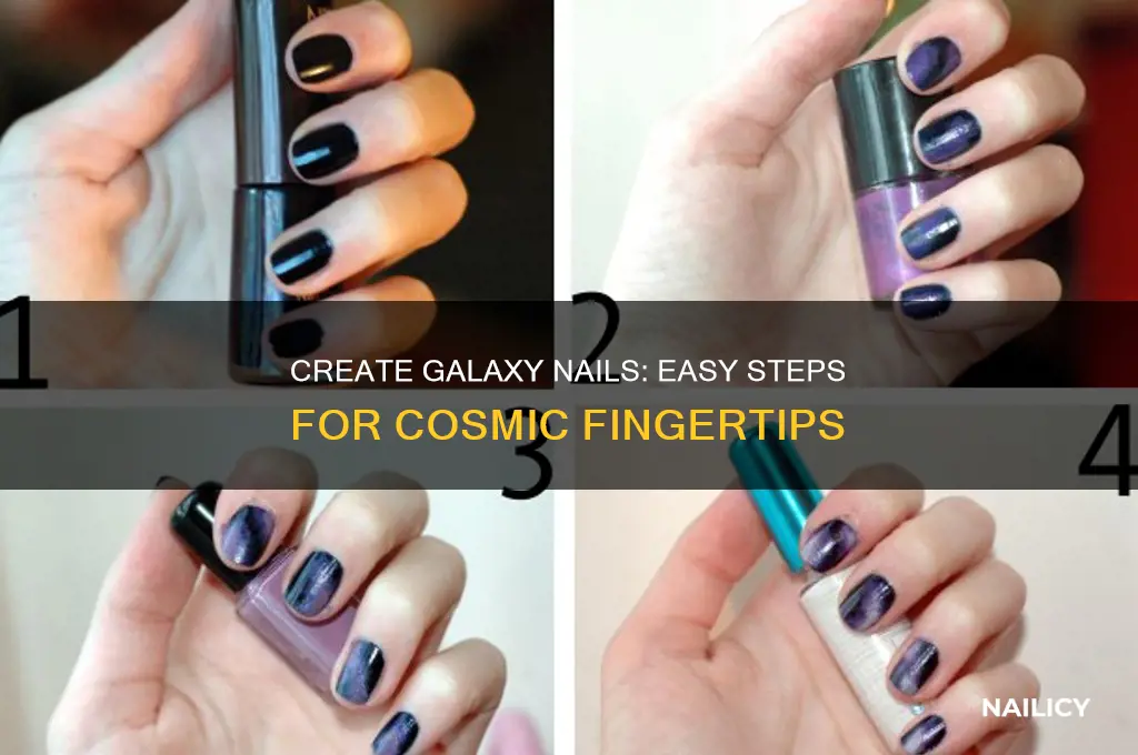 how to make easy galaxy nails
