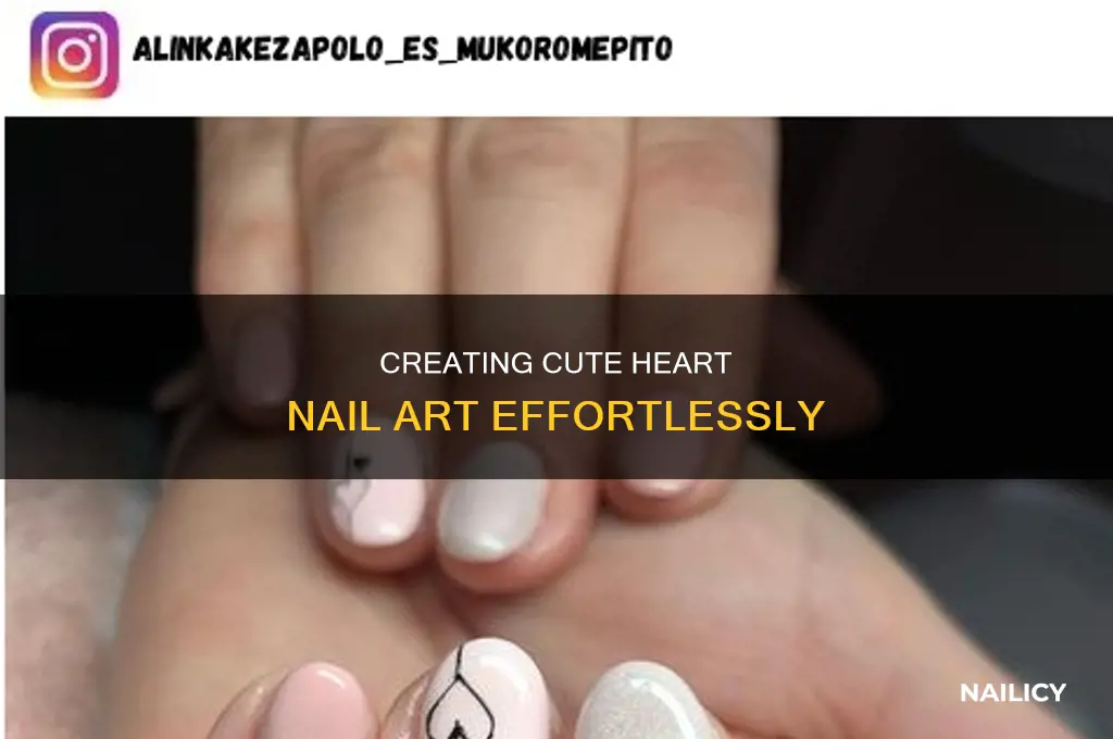 how to make easy hearts on nails