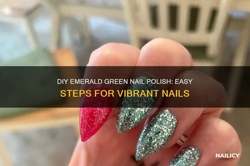 how to make emerald green nail polish