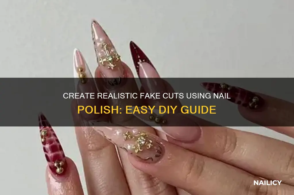 how to make fake cuts with nail polish