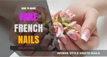 Creating French Nails: DIY Fake Nails at Home