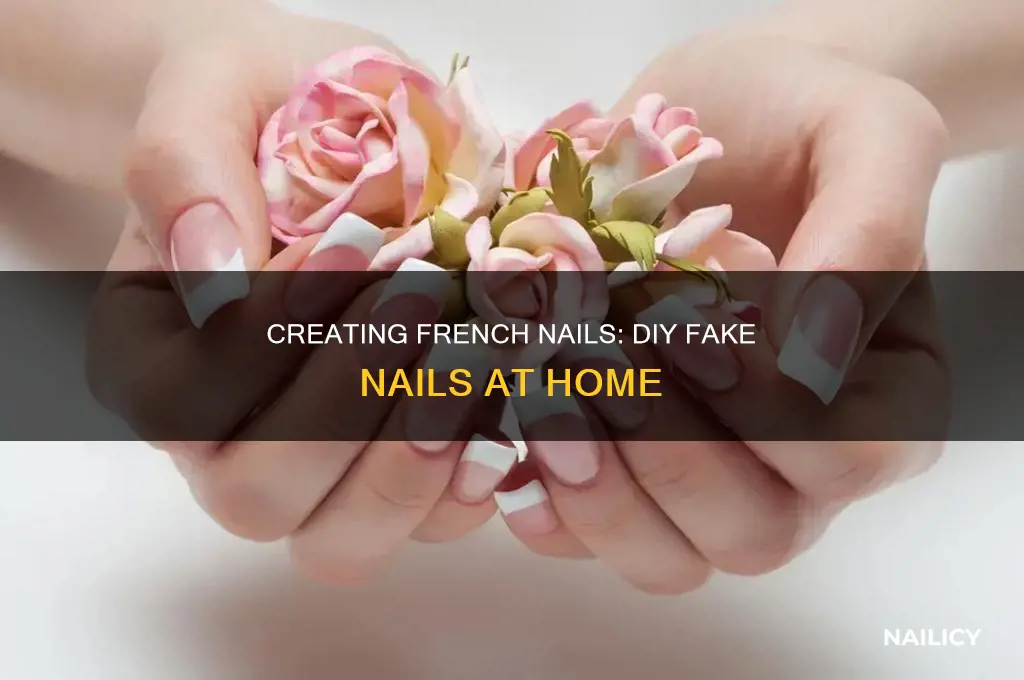 how to make fake french nails
