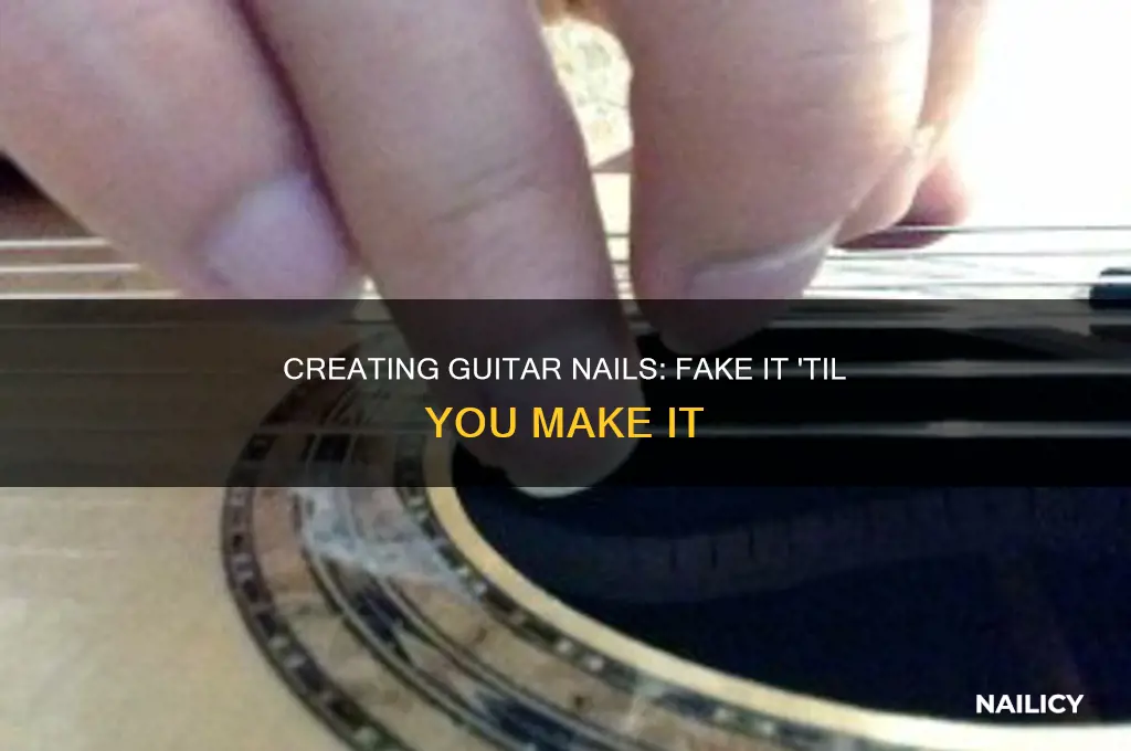 how to make fake guitar nails