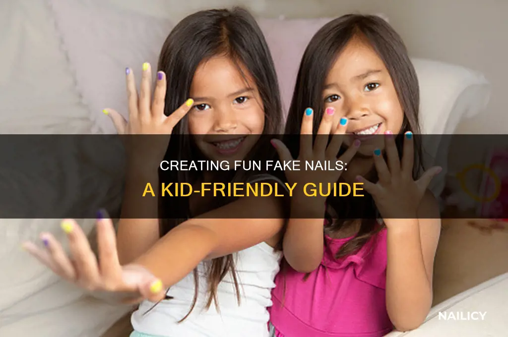 how to make fake nails at home for kids