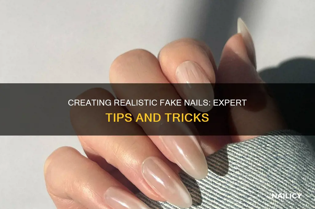 how to make fake nails loo real