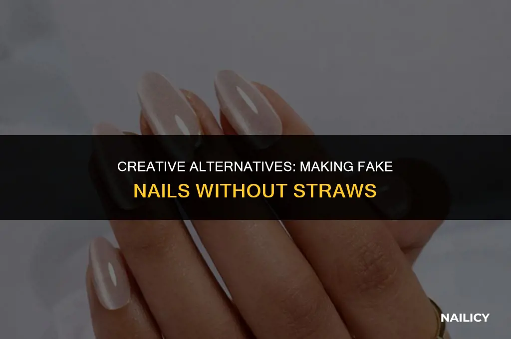 how to make fake nails not using straws