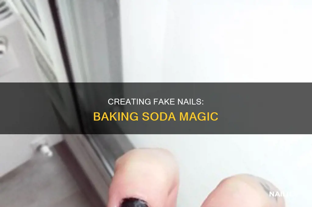 how to make fake nails out of baking soda