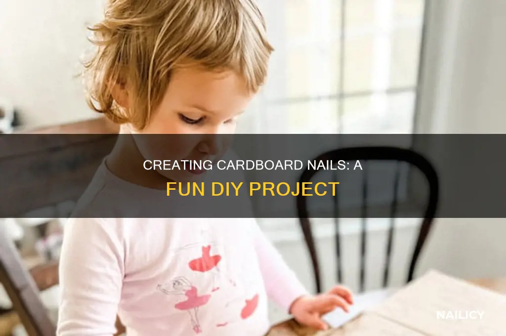 how to make fake nails out of cardboard