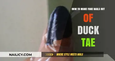 Creating Fake Nails: Duck Tape to the Rescue