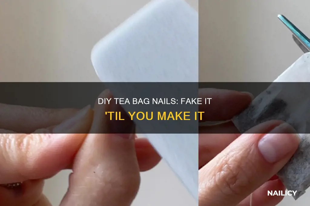 how to make fake nails out of tea bags