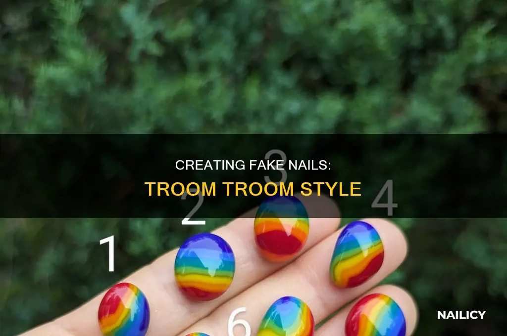 how to make fake nails troom troom