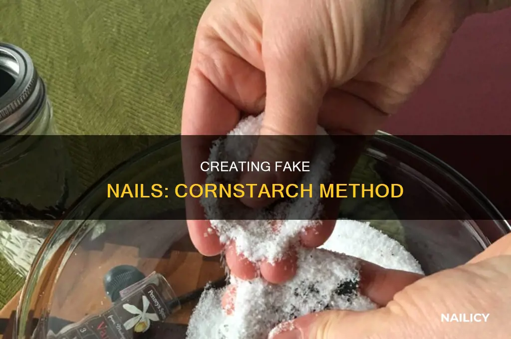 how to make fake nails with cornstarch