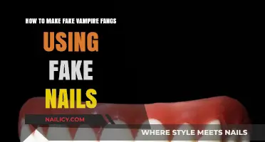 DIY Vampire Fangs: Transform Your Look with Fake Nails
