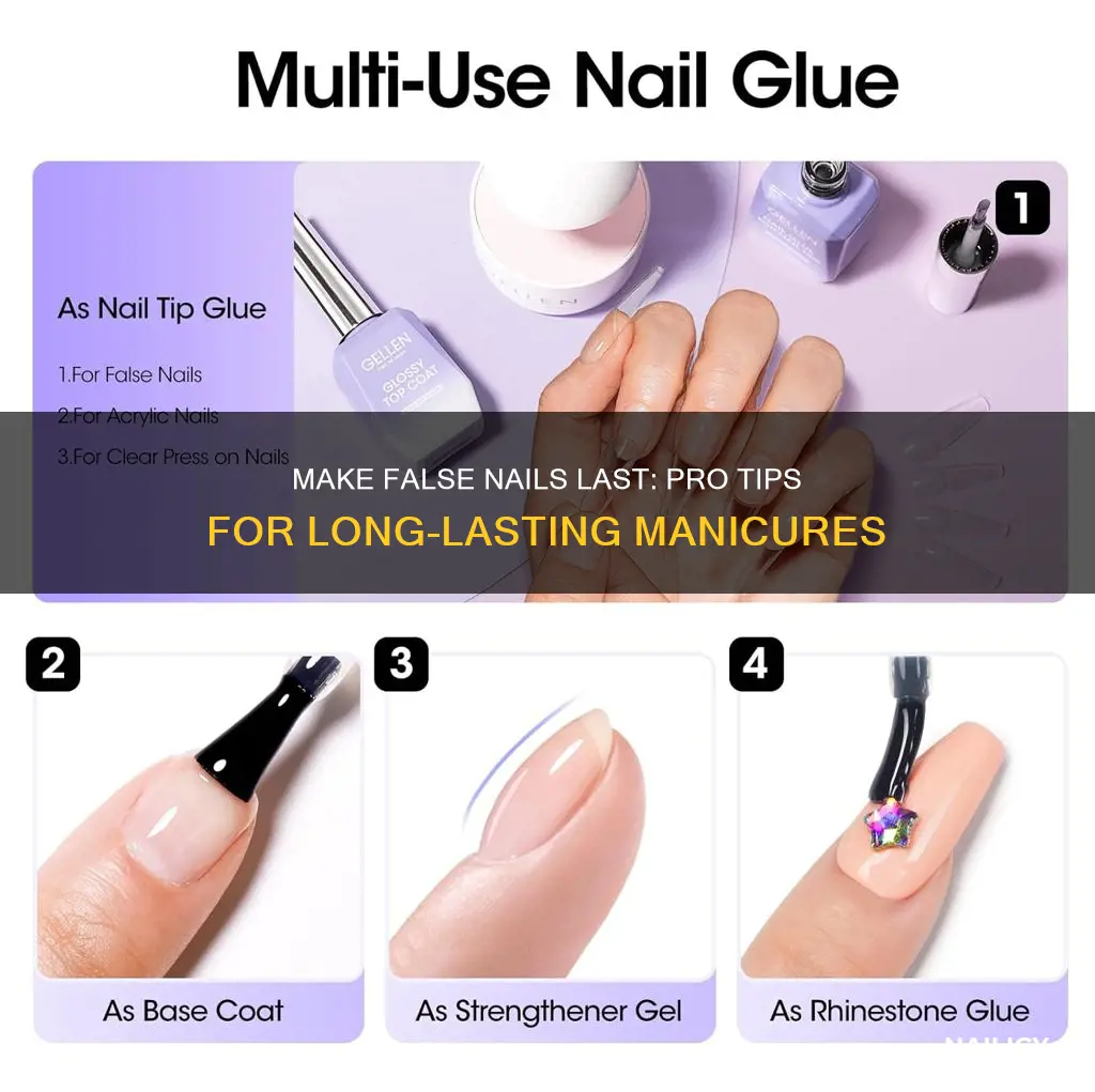 how to make false nails last long