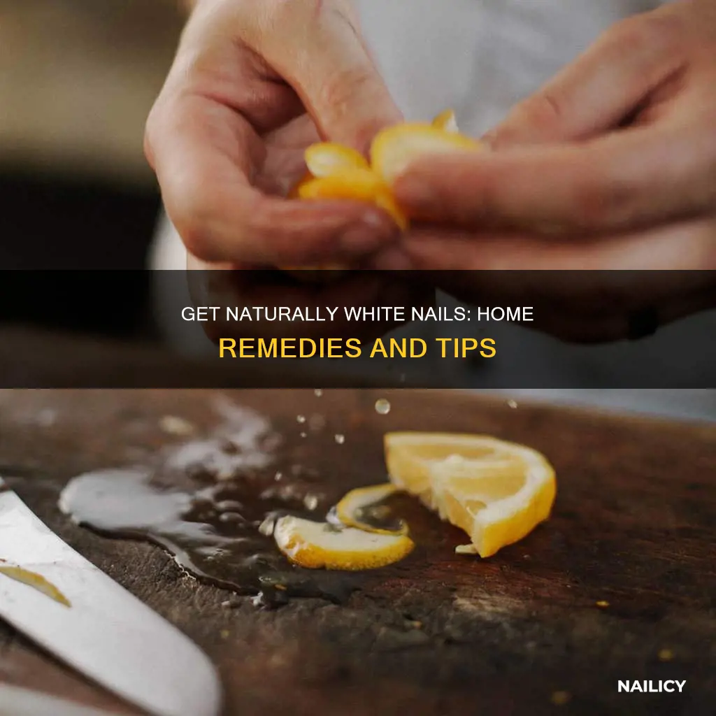 how to make finger nails white naturally