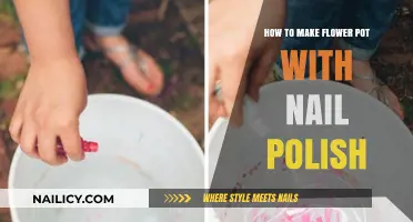 Creative DIY: Crafting Beautiful Flower Pots Using Nail Polish Techniques