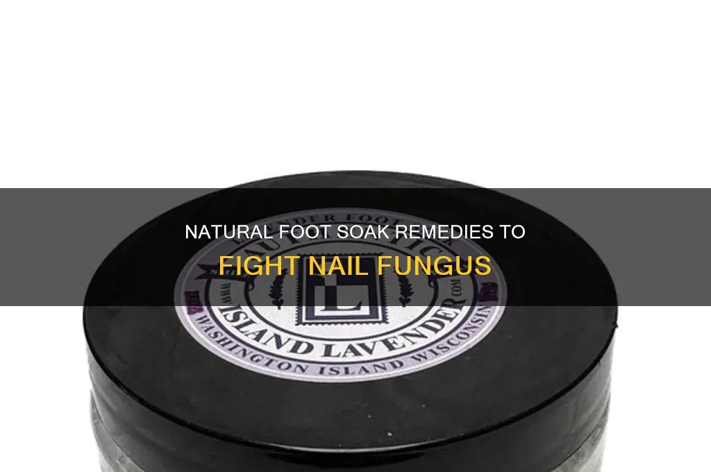 how to make foot soak for nail fungus