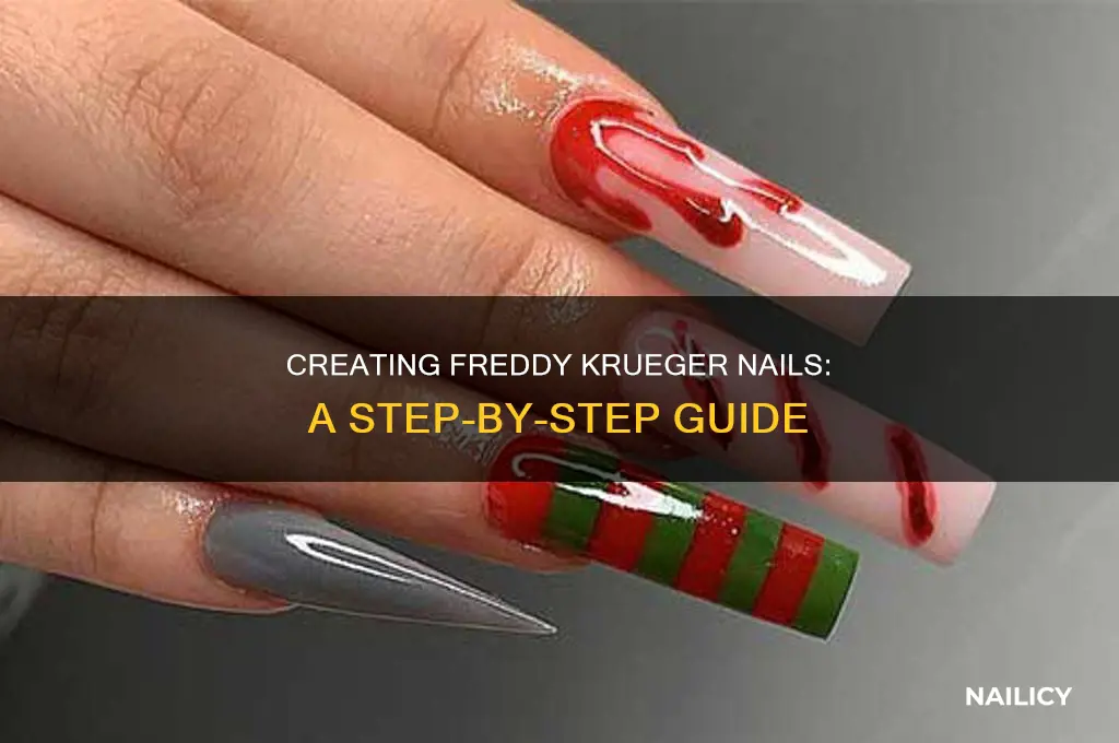 how to make freddy krueger nails