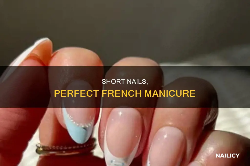 how to make french manicure for short nails