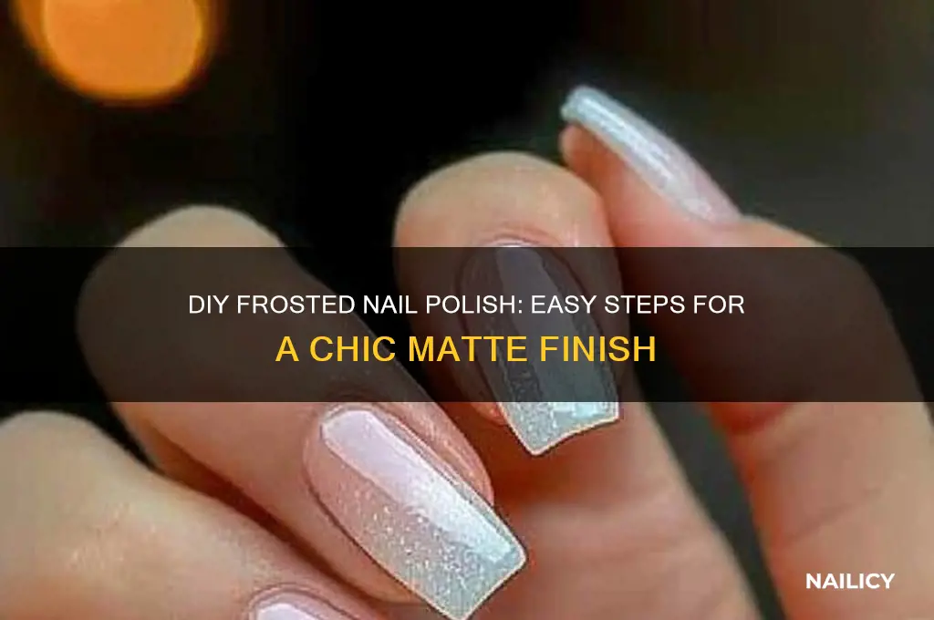 how to make frosted nail polish