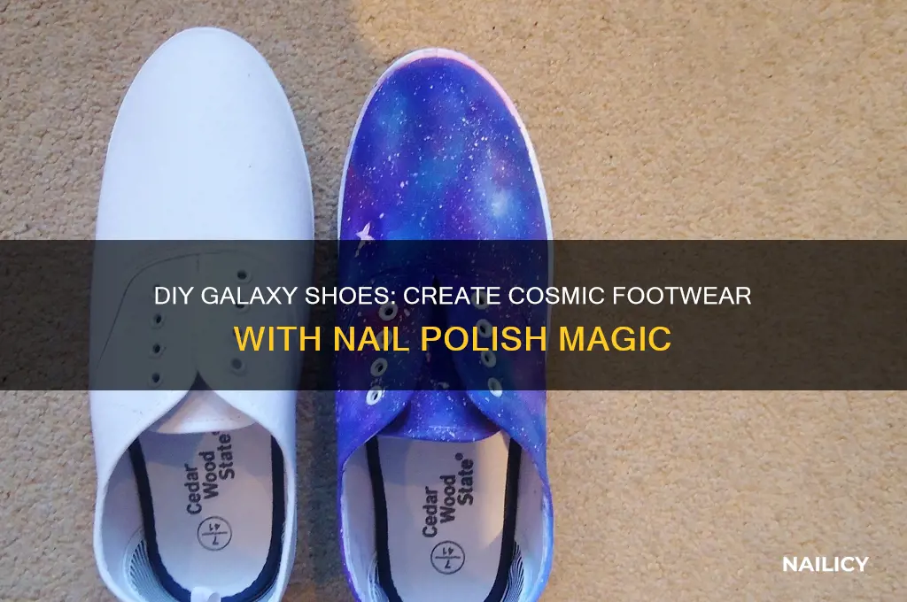 how to make galaxy shoes with nail polish