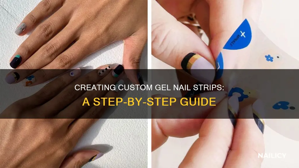 how to make gel nail strips